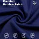 NACHILA Women's Nightgowns-Viscose Made from Bamboo, Long Sleeve Nightshirt Full Length Sleepshirt Soft Sleepwear with Pocket (Blue, M)