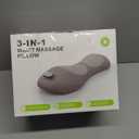 Triple Fusion Back Massager with Stretching, Vibration and Heat, 3-in-1 Electric Lumbar Pillow for Lower Back Tension Relief, Deep Tissue Relaxation Massage for Home, Office, Bed, Sofa, and Car Use