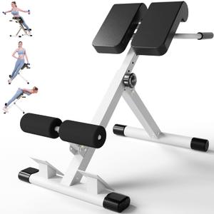 Roman Chair, Adjustable Hyperextension Bench for Men & Women