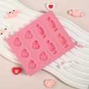 1 Pcs Love Candy Fondant Mold, Candy Shape Chocolate Silicone Molds, for Valentine's Day Birthday Cupcake Topping Biscuits Chewing Gum Clay Resin Crafts Reusable Kitchen Baking Supplies