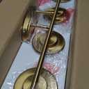 mavcadonf Bathroom Vanity Light Fixtures Over Mirror, 4 Lights Bathroom Vanity Lights, Brushed Gold Vanity Light, Modern Bathroom Lights with Cage Shade, Bathroom Wall Lamp for Mirror Kitchen Bedroom