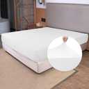 Soft Stretch King Size Fitted Sheet Only - Jersey Knit, 4-Way Stretchy Snug Fit, Wrinkle Free & Stay in Place, No More Slipping Off for Mattress, Soft & Comfortable - White, King