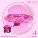 Inflatable Baby Swimming Float with Safety Seat Fun Swimming Pool Toys for Age 6-36 Months Toddler