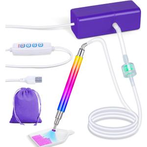 Electric Diamond Painting Pen with Adjustable Suction, Epainter Vacuum Diamond Art Painting Pen Without Wax, Accessories Tool for Setting AB Stones, Quiet and Long-Lasting(Purple) Electric Diamond Painting Pen with Adjustable Suction, Epainter Vacuum Diamond Art Painting Pen Without Wax, Accessories Tool for Setting AB Stones, Quiet and Long-Lasting(Purple)