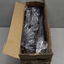 Corner Shower Caddy - 4-Tier Shower Caddy Tension Pole with 2 Removable Soap holders Bathroom Shampoo Holder for Bathtub & Corner, Black, Floor to Ceiling 25-114.2 inch