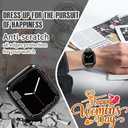 7 x top4cus 41mm Cover Environmental Soft Flexible TPU Anti-Scratch Lightweight Protective Case Compatible with Apple Watch Series 8/7/6/SE/5/4/3/2/1 - Black