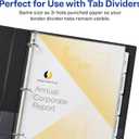 Avery Non-Glare Page-Size Sheet Protectors, Pre-Punched for Use with Tab Dividers, Top Load, 50 Document Protectors (74204)