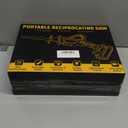 Cordless Reciprocating Saw, Electric Saw with Battery and Charger, 20V Battery Power Saws, 0-3500 SPM Variable Speed, Tool-Free Change, 4 PCS Blades for Wood PVC Metal Pipe Tree Cutting, 2 Batteries