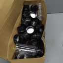 50 Pcs Plastic Spice Jars with Shaker Lids Containers Black Plastic Spice Bottles Seasoning Shaker Jars 3.3 Oz/ 100ml Seasoning Holder for Storing Herbs Powders