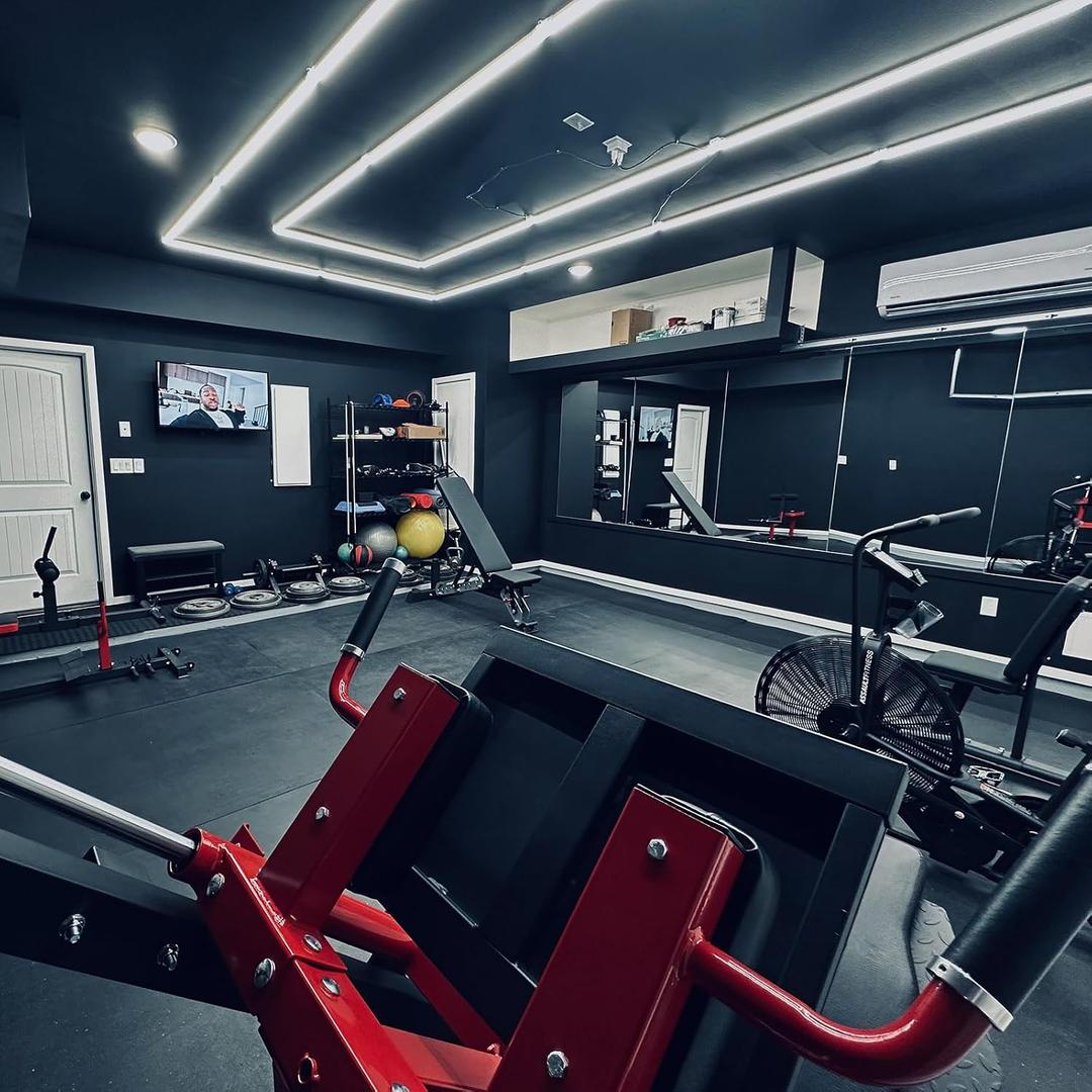 LZHOME LED Garage Lights Fixture: High Brightness 39000LM LED Garage Lighting Ceiling LED Light, Updated 44.8 inch Large Size Rectangle Light for Garage Shop Workshop Gym Car Detailing, 117CM/Lamp Tube