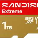 SANDISK 1TB Extreme microSD UHS-I Card - Up to 245MB/s Read Speed and 170MB/s Write Speed, 5.3K Video, 4K UHD Video, high-Performance for Action cams, Drones, Android Devices - SDSQXH9-1T00-GZ6MA