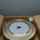 48 Inch Fandelier Ceiling Fan with Light, Chandelier Ceiling Fan for Bedroom Living Room, LED Dimmable, 6-Speed Reversible Motor, Timer & Memory Function-Gold