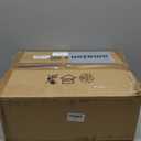 Farmhouse Plug in Wall Sconce Set of 2  Industrial Rustic Wall Lamp with Black Iron Cage & Wooden Pulley for Bedroom, Living Room, Hallway, Restaurant, Dimmable Wall Light Fixture