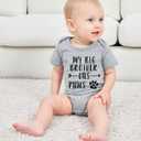 RAISEVERN Baby Boys Girls Clothes Newborn Bodysuit Funny Outfit 0-12 Months | Infant Gender Neutral Short Sleeve Romper with Cute Sayings Printed, Great for Unisex Baby Shower or Holiday Gifts