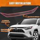 Hood Deflector Protector Compatible with Toyota RAV4 2025 2019-2024 and RAV4 (Hybrid) SE/LE/XSE/XLE/Limited 2019-2024 Hood Protector Cover Trim Exterior Accessories Bumper Guard Carbon Fiber
