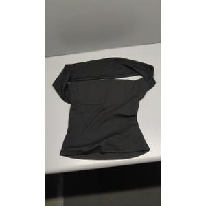 Women's Convertible Neckline Off-Shoulder Cowl Neck Slim Fit Tops 2025 L