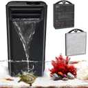 GOZILLA 8W 148GPH Turtle Tank Filter,Aquarium Filter for Low Water Level Tank,Adjustable Water Flow Turtle Filter for Turlte Tank, Fish Tank Filter for 10-30 GAL Aquarium Tank. (Black)