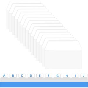 Zonon 200 Pieces Tabs 2 Inch Sticky Index Tabs, Writable and Repositionable File Labels Flags White Page Pop up Markers Labels for Reading Notes, Books and Classify Files