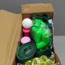 Toddler Golf Set for 2 3 4 5 Years Old Boys Girls,Kids Golf Clubs with Putting Mat, Upgraded Kids Golf Cart with Putting Mat & Cornhole Board, Outdoor Indoor Sports Toys - Pink