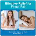 Finger Splints (4 Pcs)  2 Large and 2 Small Splints with Metal Support for Arthritis, Trigger Finger Relief, and Sprain Recovery for Middle, Index, Ring, and Pinky Fingers (Beige)