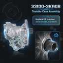 Upgraded Transfer Case Assembly 33100-3KA0B for 2013-2020 Nissan Murano Pathfinder 3.5L, for Infiniti QX60 2014-2019, Replaces 412-59276