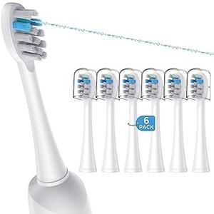 FitMount 5 Pack Toothbrush Replacement Heads Compatible with WaterPik Sonic Fusion 2.0, FitMount Flossing Brush Head Fit for Water-Pic SF-01W SF-02W and 2.0 SF-03 SF-04