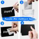 40 Pack Food Labels for Party Buffet - Mini Chalkboard Signs - Food Tags for Party Buffet - Catering Supplies Buffet Display, 3x4 Inches, Easy to Write and Wipe