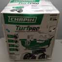 Chapin 89200A Spreader, Lawn and Garden, 80Lbs, All Season, TurfPro, Broadcast, Push, Walk Behind, 12" Tires, Weather-Proof, Poly Hopper, Pull-Bar Lever with 30 Setting Gate, Fertilizer and Seeds