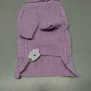 Dog Sweater Turtleneck Pullover Cable Knit for Boys Girls Medium Dogs Frenchie Dachshund Corgi Beagle Winter Stretch Clothes Long Sleeves (M, Purple)