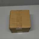 R-kay 100 Pack Clear Plastic Plates - 6.25 IN Hammered Gold Rimmed Sturdy, Durable And Extra Heavy duty Gold Plastic Dessert Plates Disposable - Ideal For Appetizer And And For Desserts.