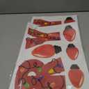 2 x Christmas Bulb Light Window Clings - Winter Car Refrigerator Decorations Stickers for Holiday Xmas Home Kitchen Living Room - Door Window Seasons Decals