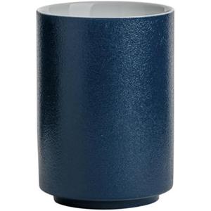 Simple frosted ceramic mug, toothbrush holder, hotel wash cup, home B&B toothbrush cups. (Navy blue)