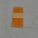 20 Count Tall Skinny Orange Solid Birthday Cake Candles for Birthday Wedding Party Cakes Decorations