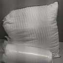 Pillows Insert 26'' x 26'' Set of 2, Decorative Euro Throw Pillows with Luxury Silky Covers for Indoor Couch, Sofa or Bed Decors, White Striped Cushion Sham Stuffer