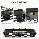 Front Grill Compatible With Toyota Tacoma 2024 2025, Matte Black