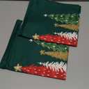 DFXSZ Christmas Pillow Covers 18x18 Inch Set of 2 Xmas Tree Decorative Green Throw Pillows Winter Christmas Decor for Home Couch TH-50B18