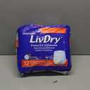 LivDry 2XL Overnight Adult Diapers for Women and Men, XXL Incontinence Underwear, 60-80" Waist, Disposable Pull-On Briefs, XX-Large, 12 Pack