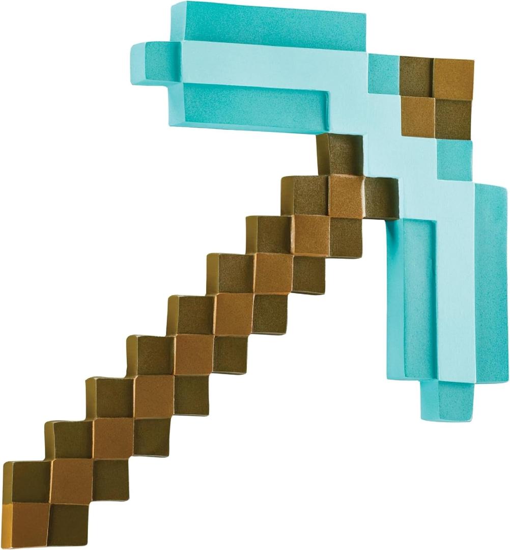 Disguise Minecraft Pickaxe Costume Accessory, One Size, for 48 months to 144 months (Diamond)