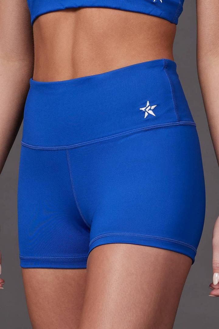 Rebel Athletic Women's Legendary Compression Short (Blue, XL)