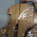 2PCS Wine Bottle Serving Board with Handle, Decorative Rectangular Long Food Trays for Home Decor, Acacia Wood Serving Platter, Unique Christmas Cutting Board Cheese Platter for Dinner Party