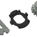 Key Cylinder Gear, Steering Column Ignition Switch Lock Actuator Cylinder Gear Fits For Ford Mercury Lincoln Mazda, Replaces F3TZ-3E717-A, F2DZ-3E700-A, F2DZ-3C610-A