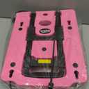 Folding Hand Truck Lightweight Hand Truck Dolly Foldable,Luggage cart with 6 Rotate Wheels, Utility Cart with Adjustable Handle,Collapsible Dolly for Moving (Pink)