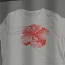 Graphic Baby Tees for Women Y2k Cute Summer Tops Cropped Shirts Teens 90s Streetwear (Large, Floral White)