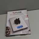 Taylor 11lb Stainless Steel Digital Kitchen Scale, Ultra-Thin, Silver