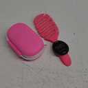 Detangling Hairbrush with Soft Bristles and Protective Case | Lightweight, Portable, Anti-Slip Handle | Suitable for Wet and Dry Hair - For All Hair Types (Sports Pink)