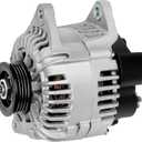 SCITOO Alternator Fits for Hyundai Santa Fe 2003-2006, for Sonata 2003-2005, for Kia Magentis & Optima 2003-2005, 2.4L 2351CC L4, 12V 110Amp CW 4-Groove Pulley, New, OE Replacement 11014 AL4068X