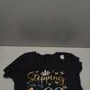 Womens Stepping Into My 60th Birthday With God's Grace and Mercy VNeck TShirt, Size L