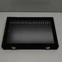 Jenseits Necklace Organizer Box, Tray with Clear Lid, Velvet Dustproof Necklaces Holder Storage Display Case, 20 Hooks Glass Top Jewelry Tray Drawer Insert for Pendant Bracelet (1-Black)