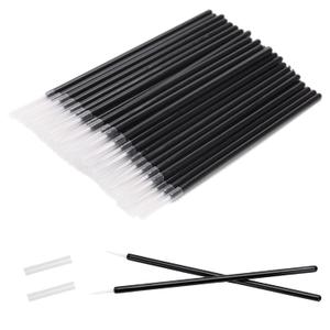 G2PLUS 100pcs Eyeliner Brush, Disposable Pointed Makeup Applicators, Black Eyelash Serum Brushes & Eyeshadow Applicators for Professional Makeup, Precise Eye Makeup, Beauty Salon Tools