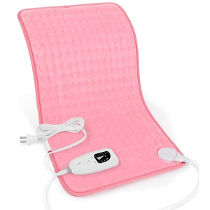 Deepsoon Heating Pad,Electric Heating Pads for Back,Neck,Abdomen,Moist Heating Pad for Shoulder,Knee,Arms,Legs,Dry/Moist Heat & Auto Shut Off,Christmas Gifts for Men and Women,BabyPink,24x12 Inch
